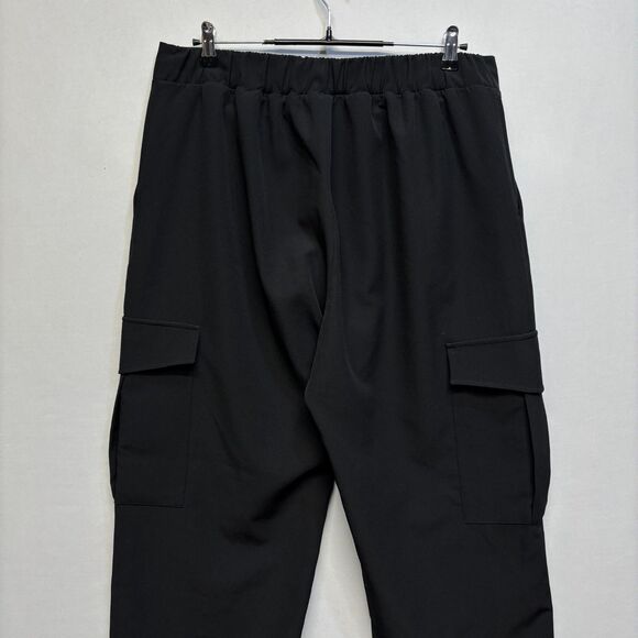 Zara Women Wide Leg Utility Cargo Pants Size XXL 2XL Black D061 -30 - Picture 16 of 16